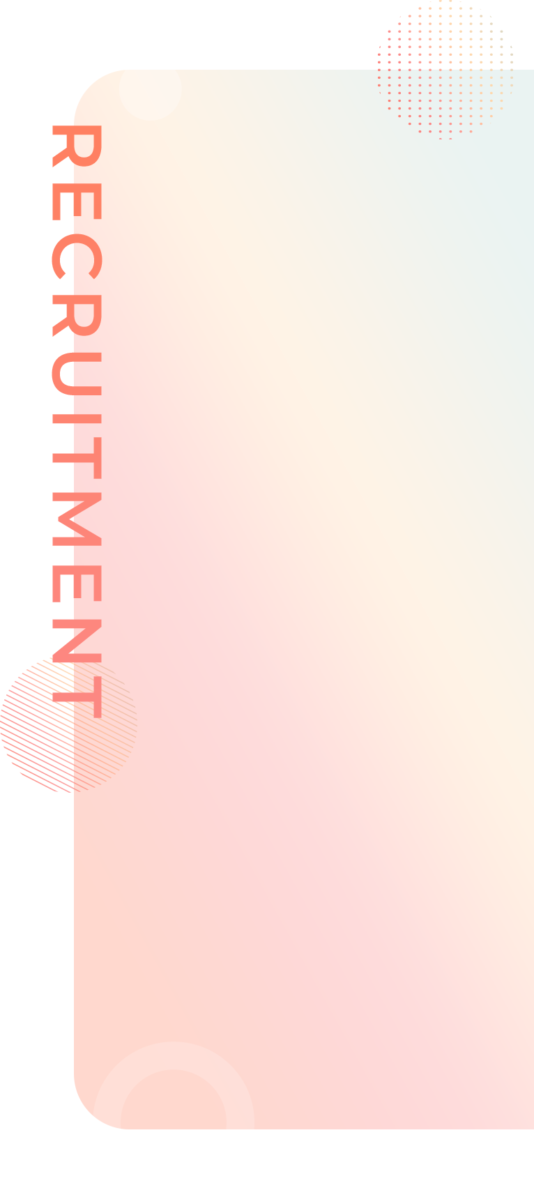 RECRUITMENT